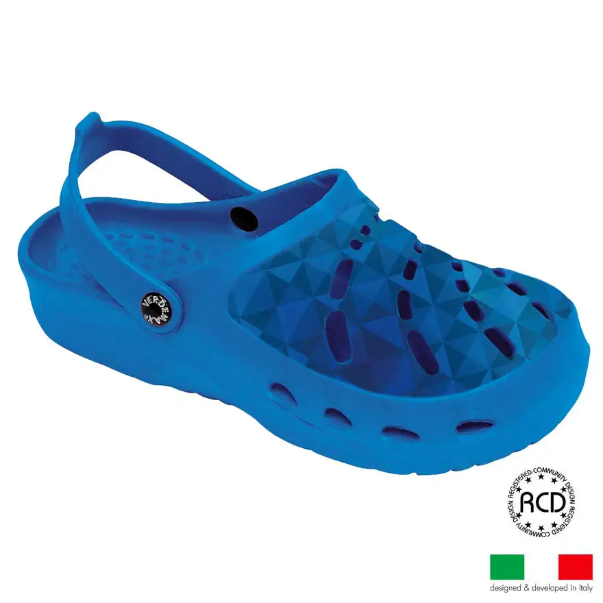 “adult” EVA clogs perforated line - blue