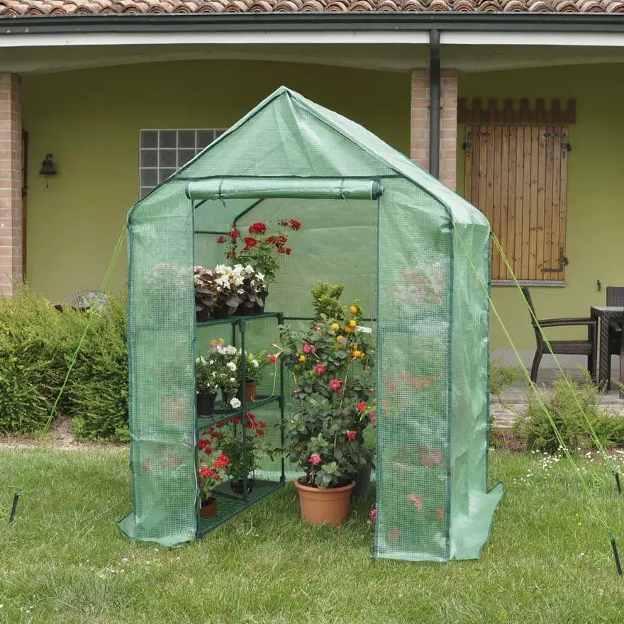 Anemone greenhouse with shelves