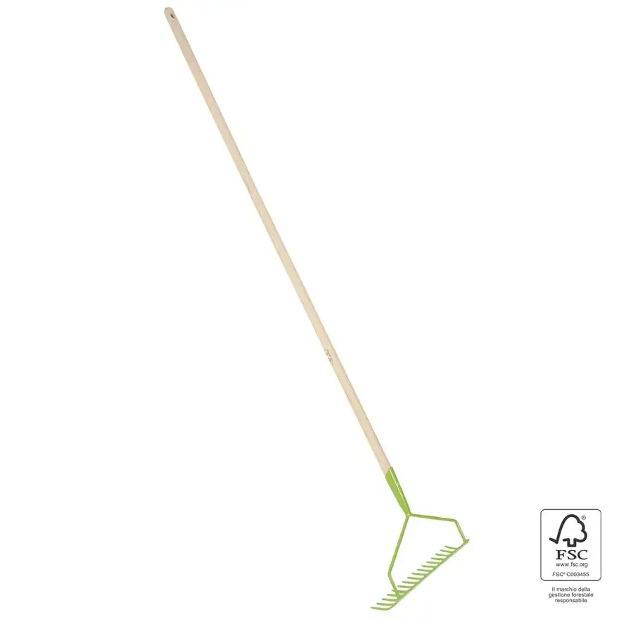 Bow rake with FSC® wooden handle