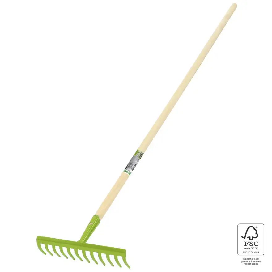 12 tooth rake with FSC® wooden handle
