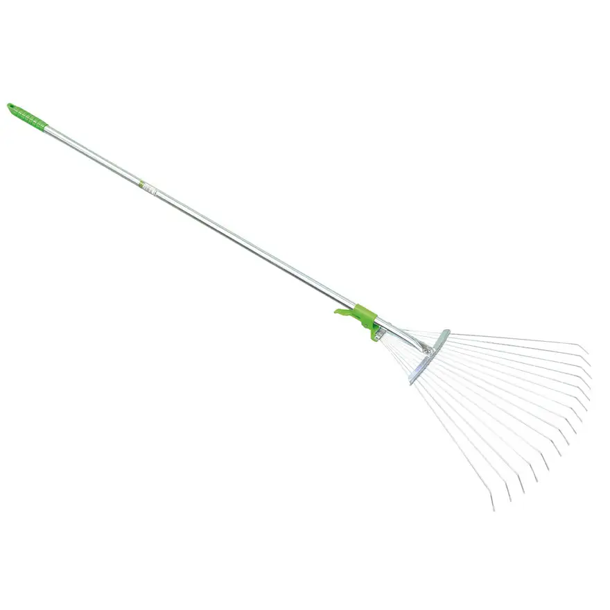 Metal grass and leaf broom