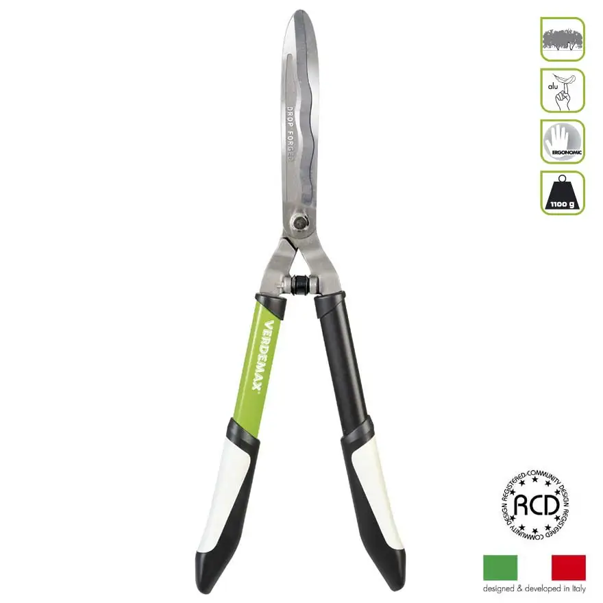 Forged hedge trimmer forged wavy blades