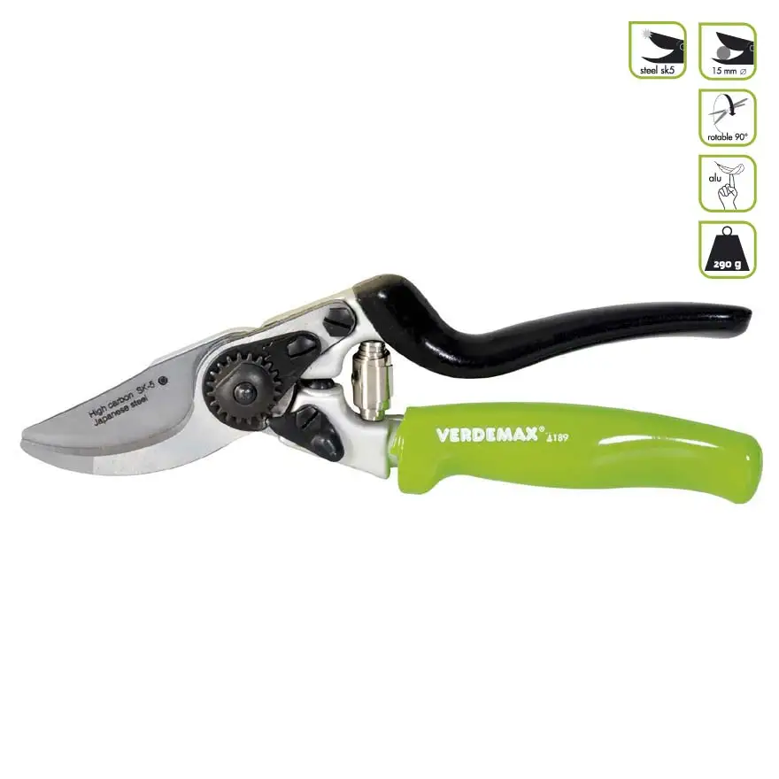 By-pass scissors with 90° rotation