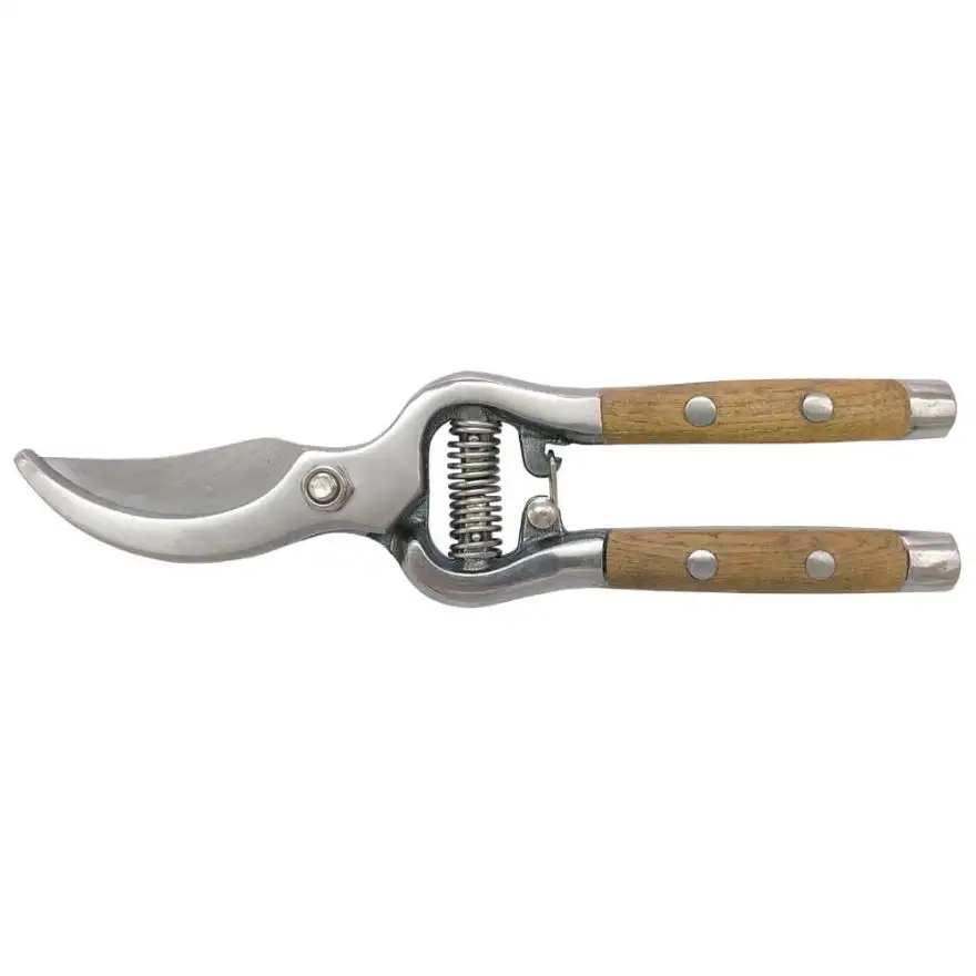 PRUNING SHEARS WITH WOODEN HANDLE