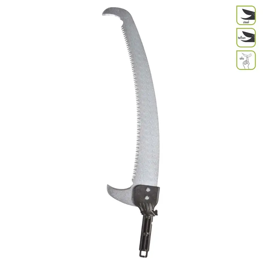 Semi-arc saw for telescopic rods