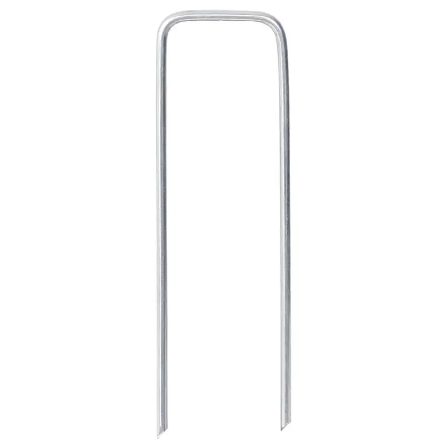 U-shaped pegs to anchor the lawn