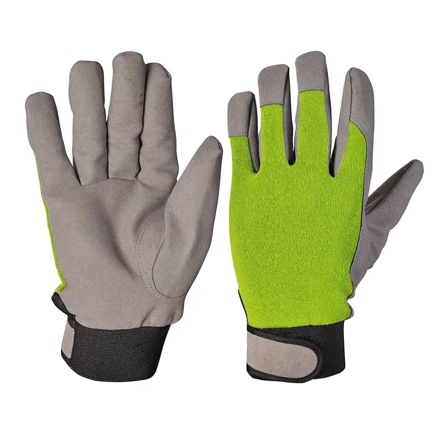 Garden gloves in cotton and eco-leather