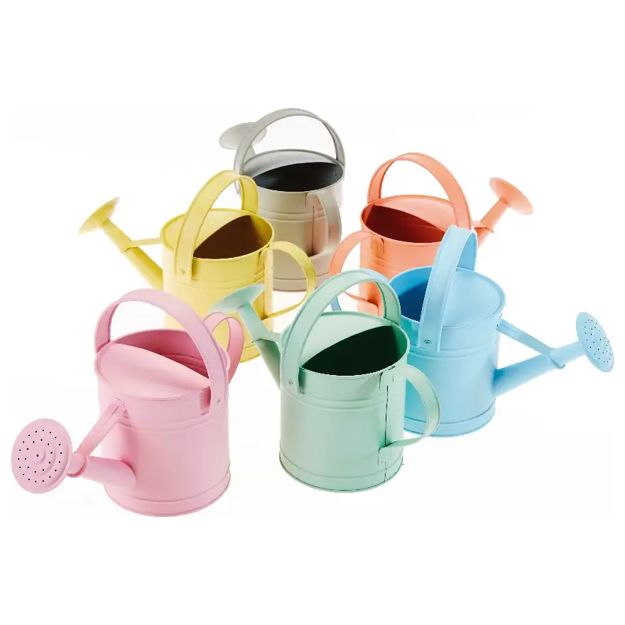 3 liter “painted” metal watering cans