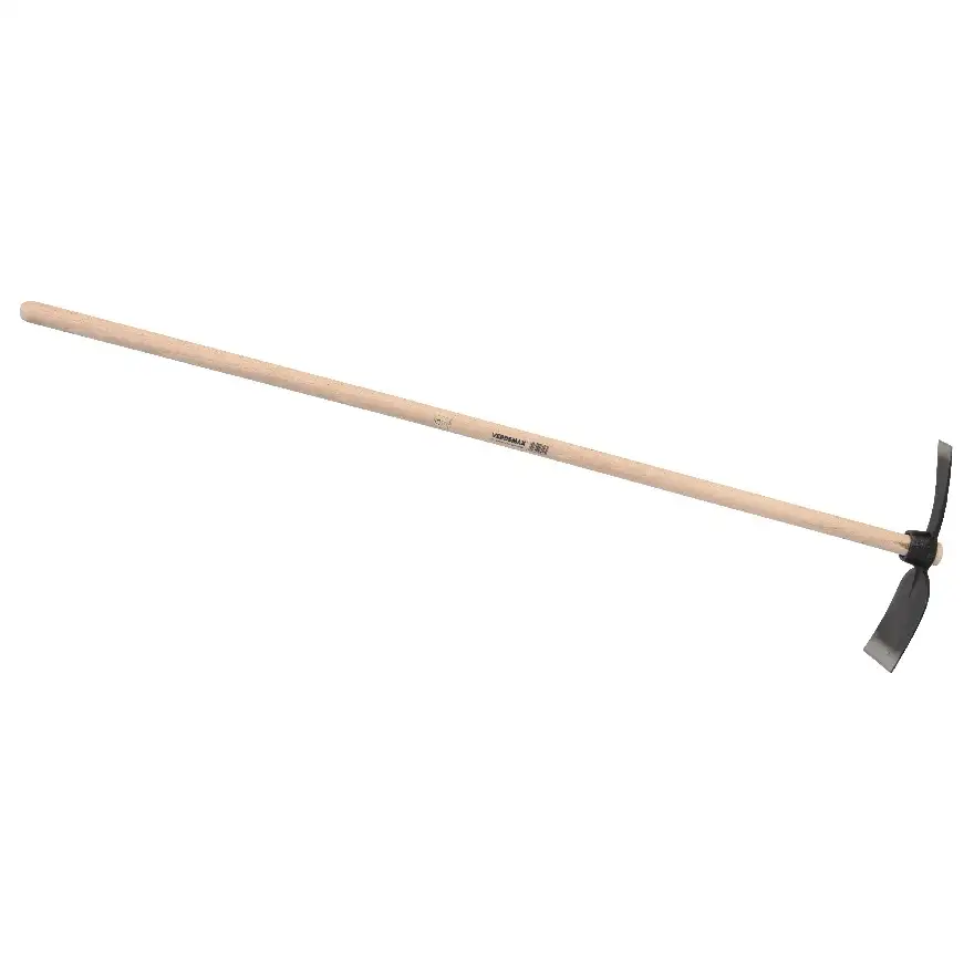 Square hoe with flat tip, 125 cm handle