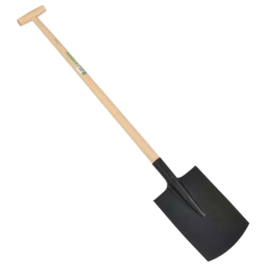 Square spade with 90 cm handle, T-shaped handle
