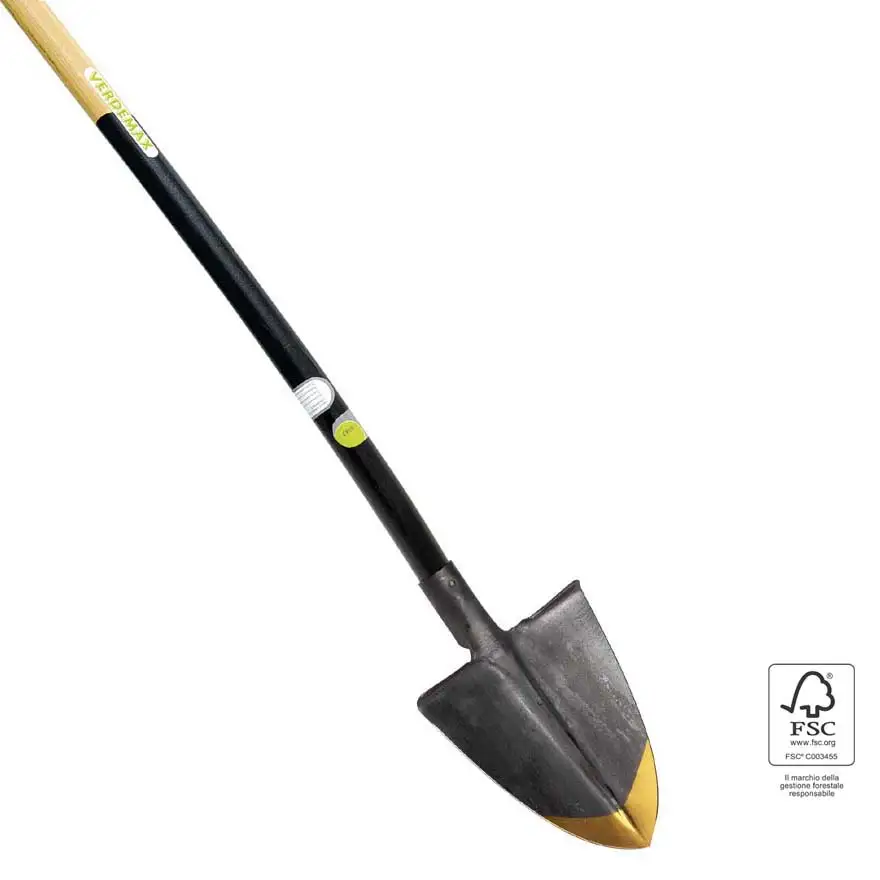 Pointed spade with FSC® wooden handle